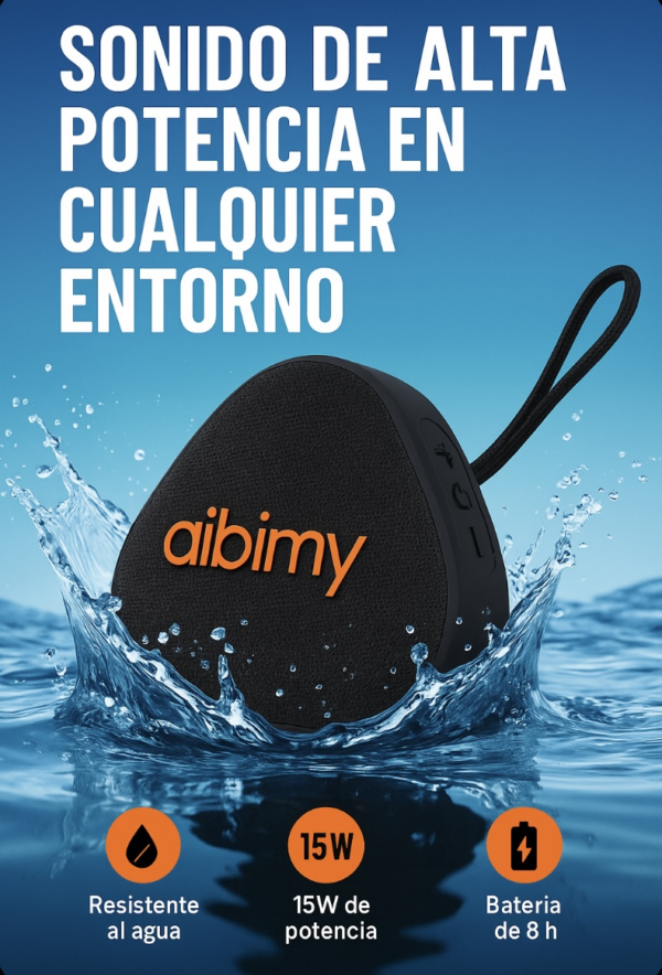 Bocina Aibimy Resistente al agua